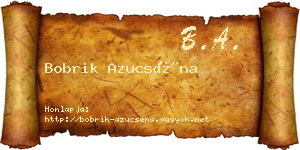 Bobrik Azucséna névjegykártya